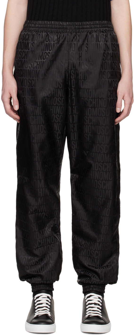 Moschino Black Jacquard Trousers Moschino