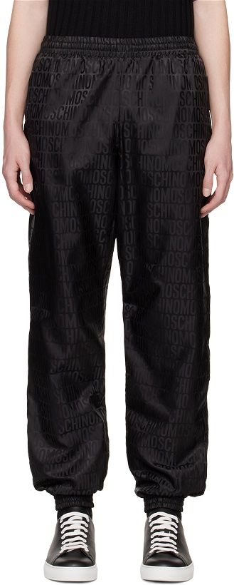 Photo: Moschino Black Jacquard Trousers