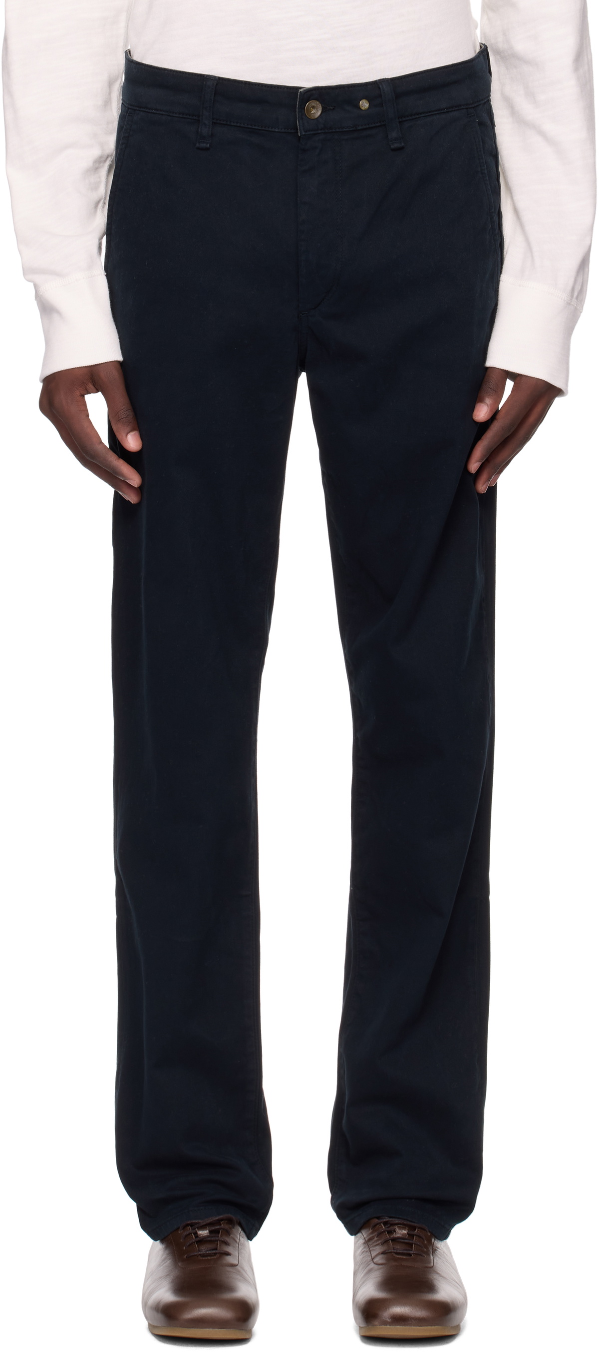 rag & bone Navy Fit 2 Slim Chino Trousers