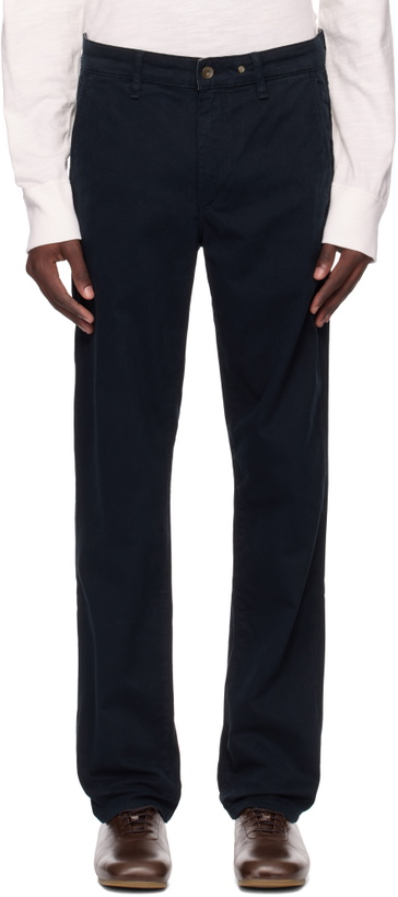 Photo: rag & bone Navy Fit 2 Slim Chino Trousers