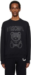 Moschino Black Teddy Mesh Sweatshirt
