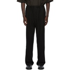 Lemaire Black Felted Jersey Trousers