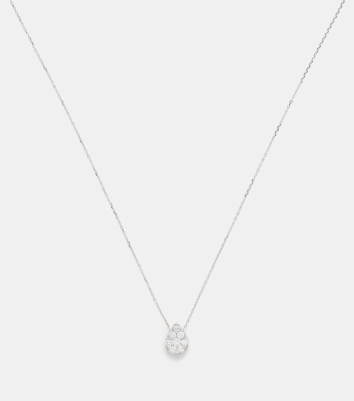 Persée Floating 18kt white gold necklace with diamonds