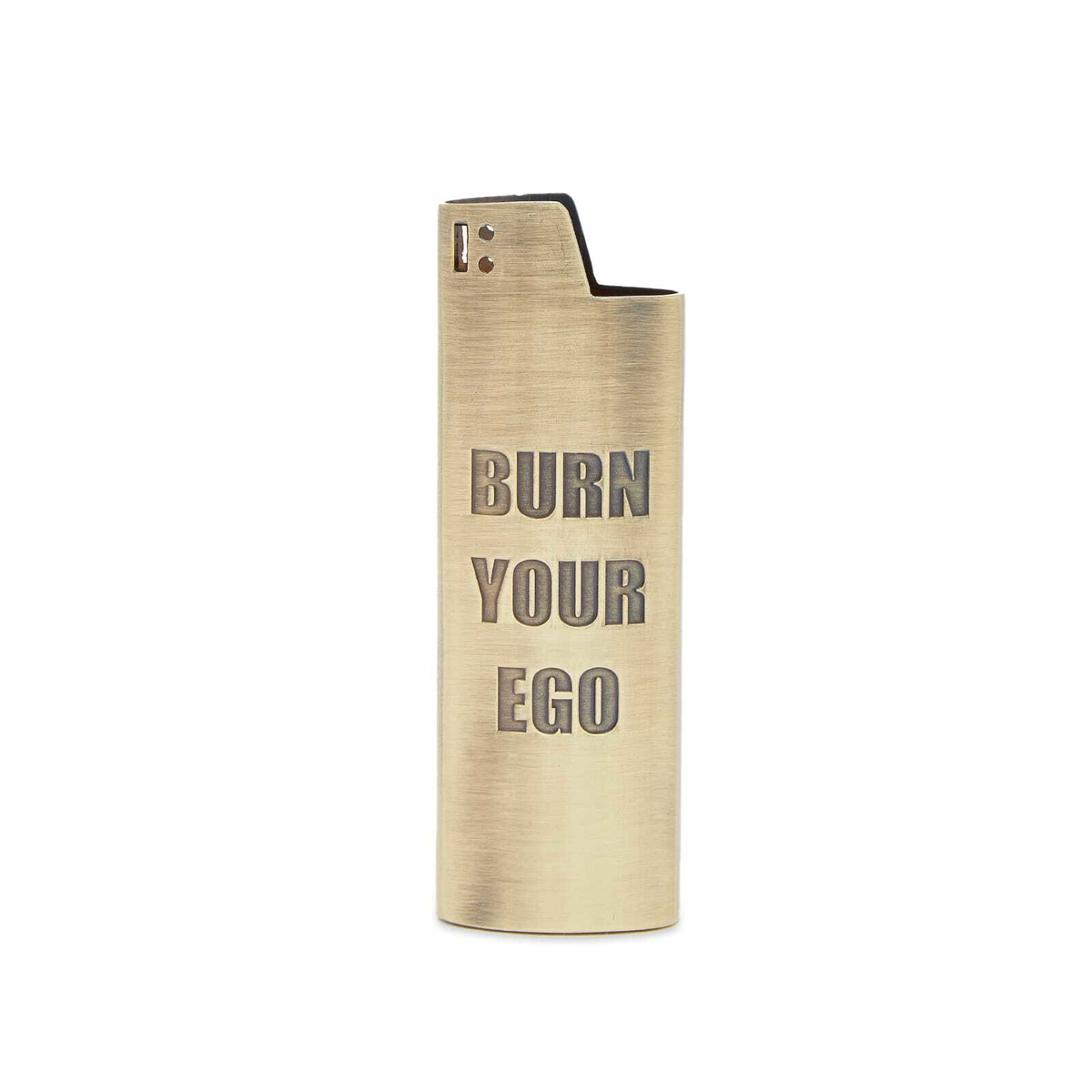 Pleasures Men's Ego Lighter Case in Gold PLEASURES