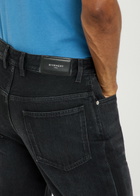 Givenchy Couture Seam Straight-leg Jeans Black
