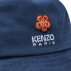 Kenzo Men's Denim Logo Bucket Hat in Midnight Blue