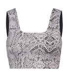 Varley - Delta snake-print sports bra