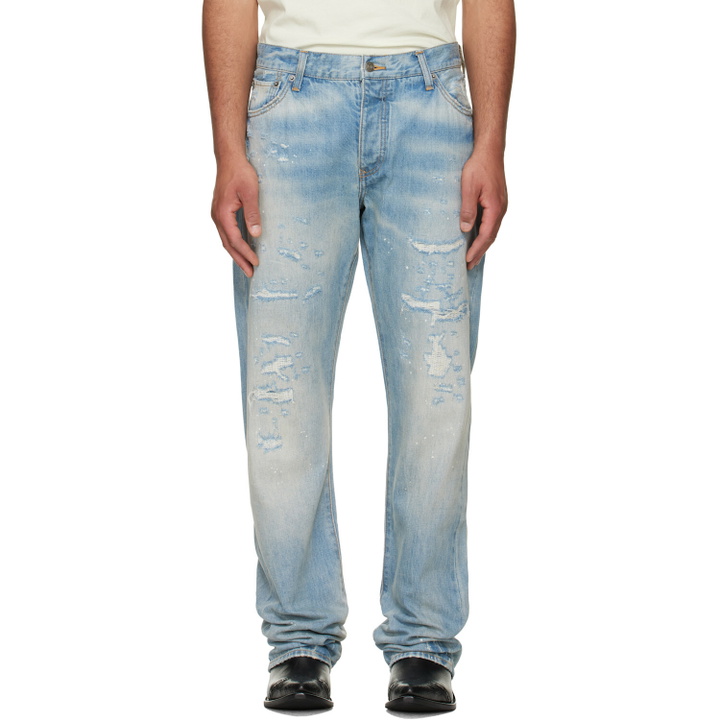 Photo: COÛT DE LA LIBERTÉ Blue Bobby Selvage Relaxed Jeans