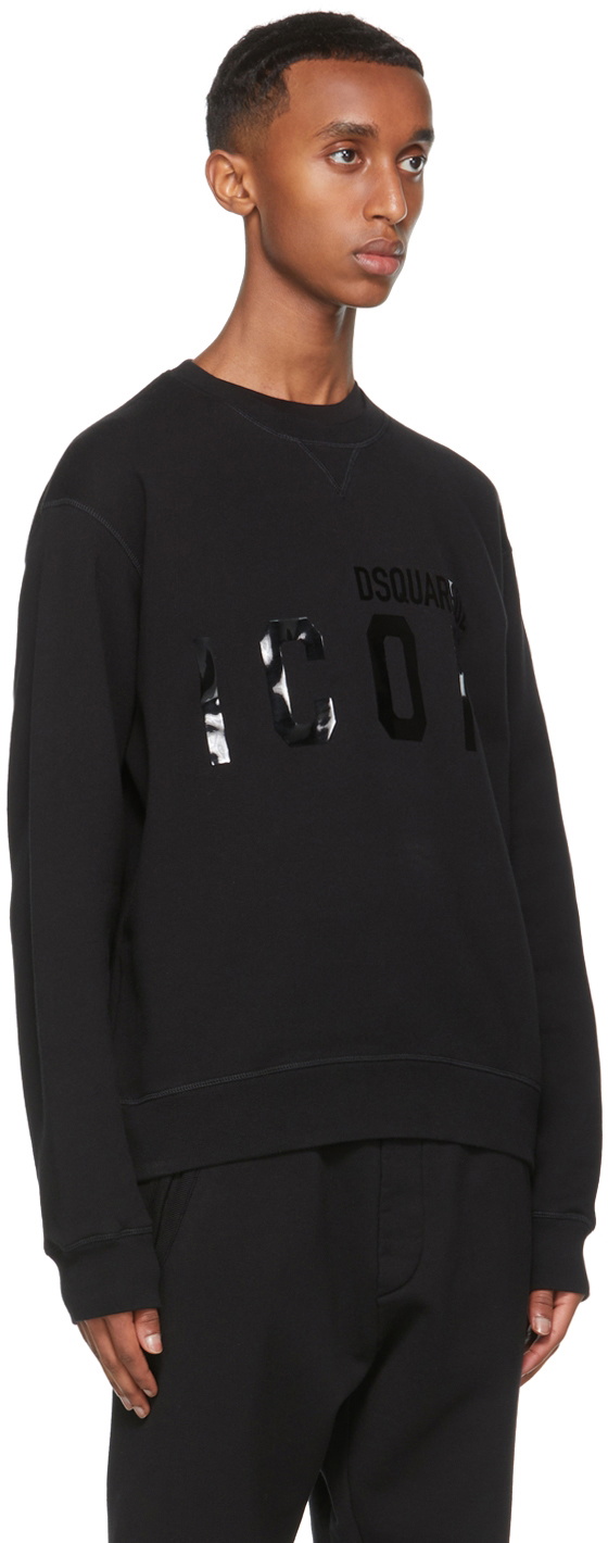 Dsquared2 black hotsell icon sweatshirt