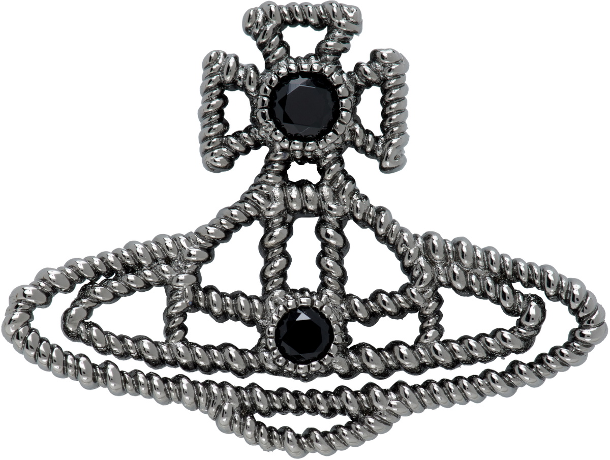 Vivienne Westwood Man Diamante Heart Stud Single Earring Vivienne