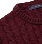 Thom Sweeney - Cable-Knit Cashmere Sweater - Men - Burgundy
