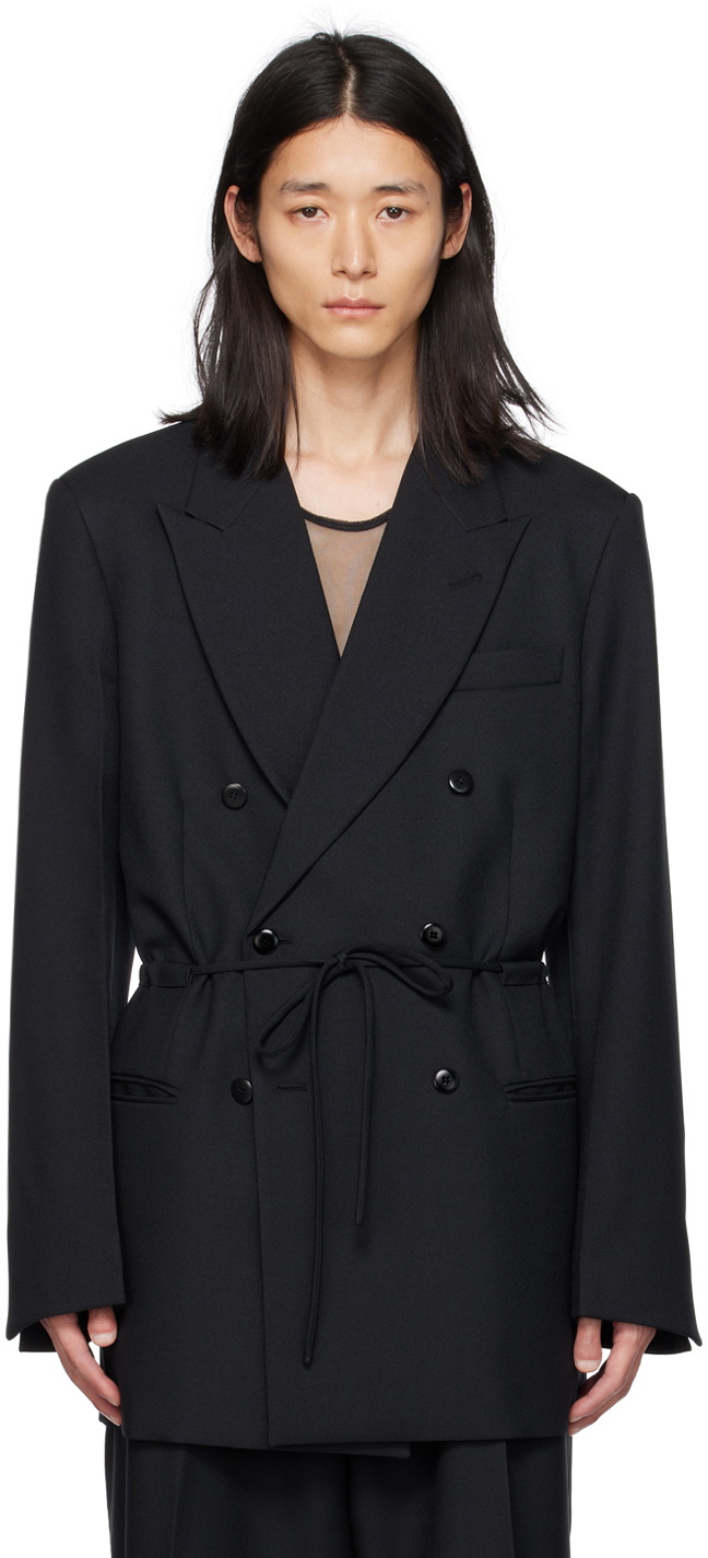 Random Identities Black Coulisse Blazer