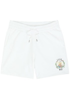 Casablanca Casa Way Printed Cotton Shorts White