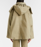 Victoria Beckham Hooded cotton canvas jacket