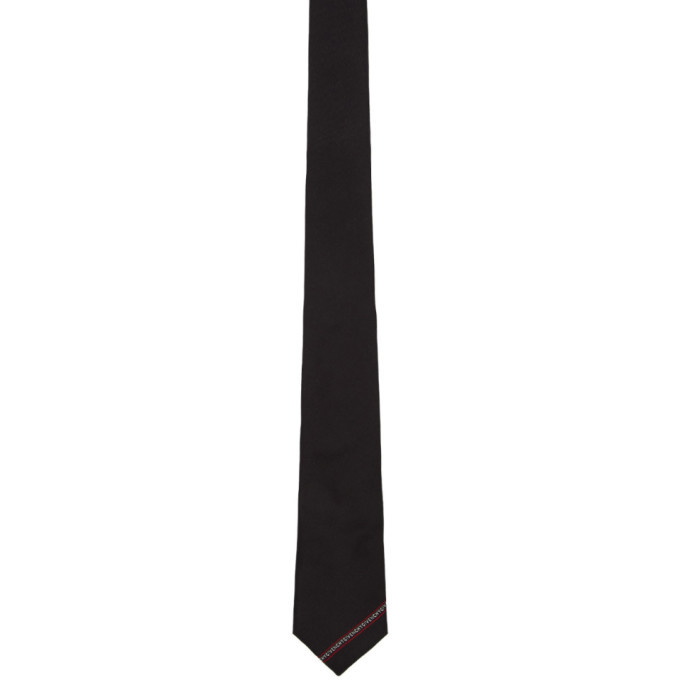 Photo: Givenchy Black and Red Logo Tie