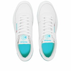 Reebok Men's Court Peak Sneakers in White/Chalk/Classic Teal