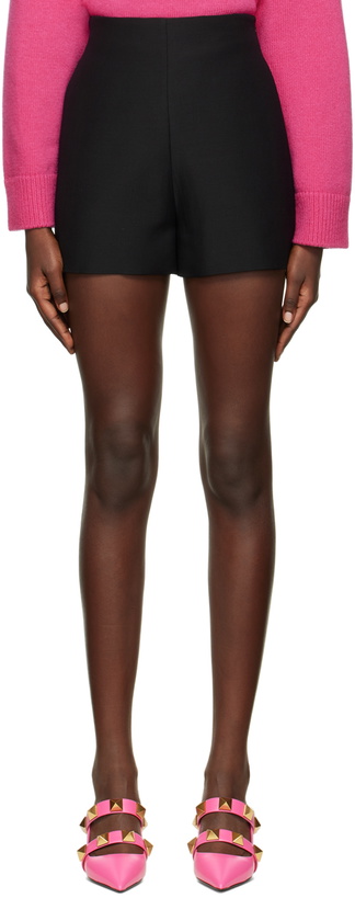 Photo: Valentino Black Concealed Zip Shorts