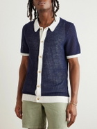Onia - Two-Tone Linen Shirt - Blue