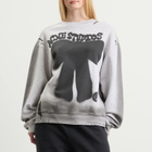 Acne Studios Women's Franziska Marker Bow Sweatshirt in Pale Grey Melange