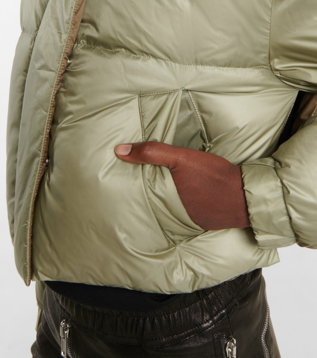 Sacai Beige Cotton Bomber