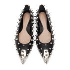 Alexander McQueen Black Punk Stud Ballerina Flats