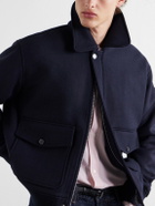 A.P.C. - Charlie Wool-Blend Twill Blouson Jacket - Blue