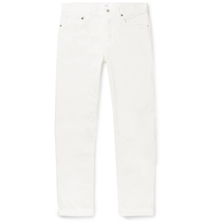 Photo: Mr P. - Slim-Fit Selvedge Denim Jeans - White