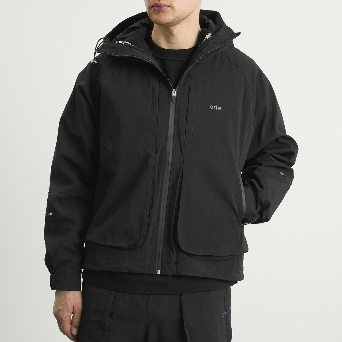 Arte Men's Technical Polar Jacket in Black