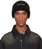 We11done Black Chunky Beanie