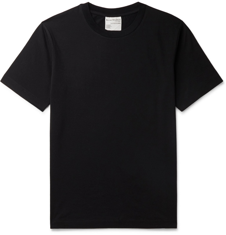 Photo: Acne Studios - Everest Slim-Fit Cotton-Jersey T-Shirt - Black