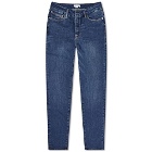 Good American Women's Good Legs High Rise Skinny Jean in Blue