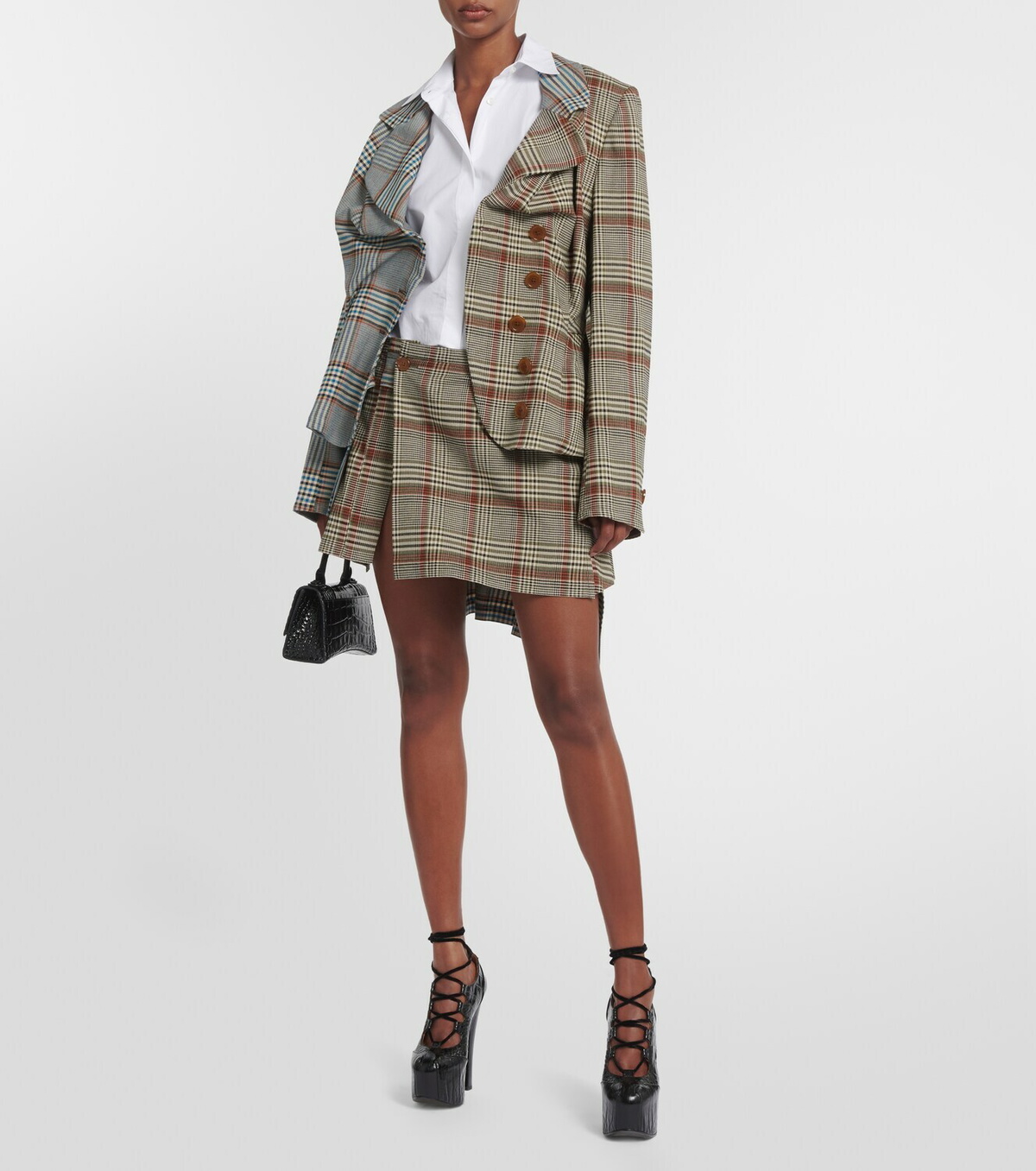 Vivienne Westwood Checked tweed miniskirt Vivienne Westwood