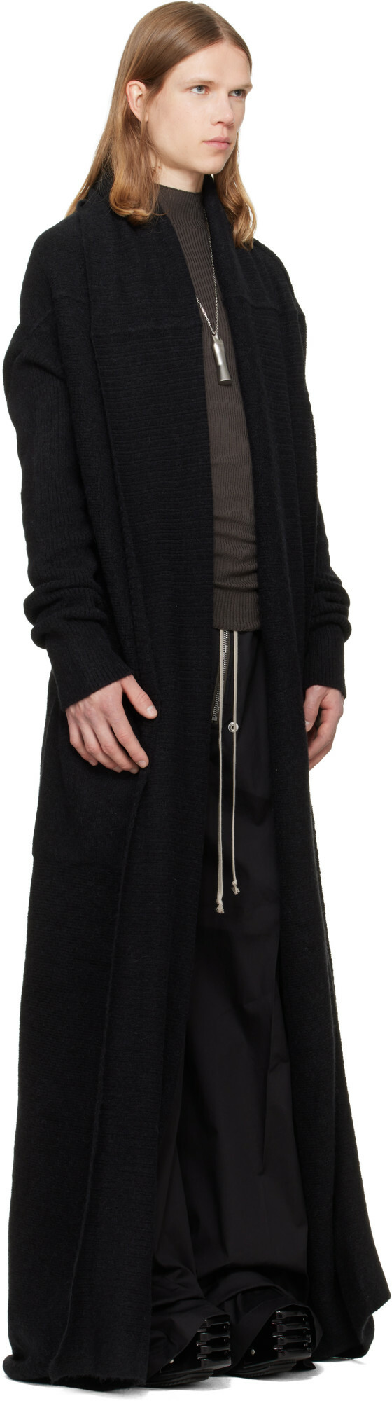 Rick Owens Black Tower Dafne Robe Cardigan