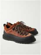 Diemme - Roccia Basso Suede and Rubber-Trimmed Canvas Hiking Boots - Orange
