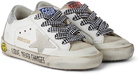 Golden Goose Baby White & Silver Super-Star Penstar Classic Spur Sneakers