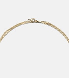 Suzanne Kalan 18kt gold chain necklace with diamonds