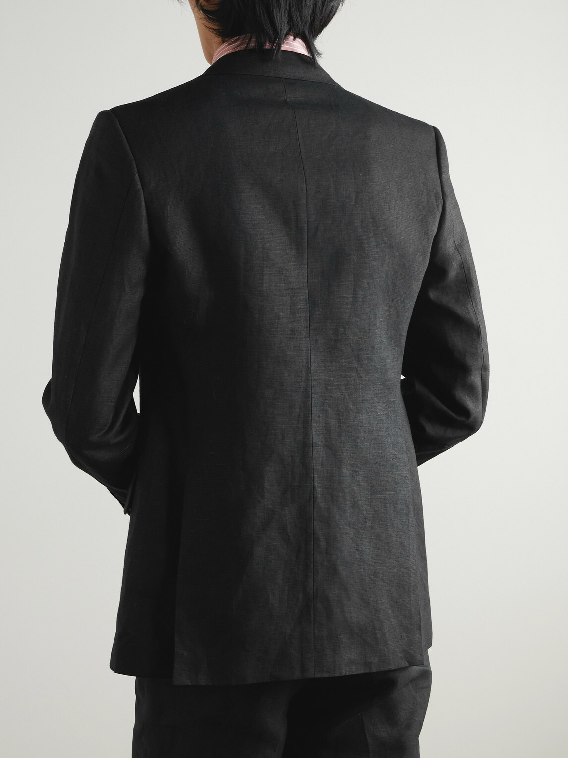 Husbands - Linen Suit Jacket - Black