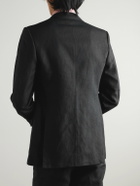 Husbands - Linen Suit Jacket - Black