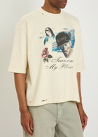 Willy Chavarria Buffalo Printed Cotton T-shirt White