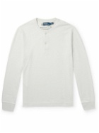 Polo Ralph Lauren - Cotton-Moleskin Henley Sweatshirt - Neutrals