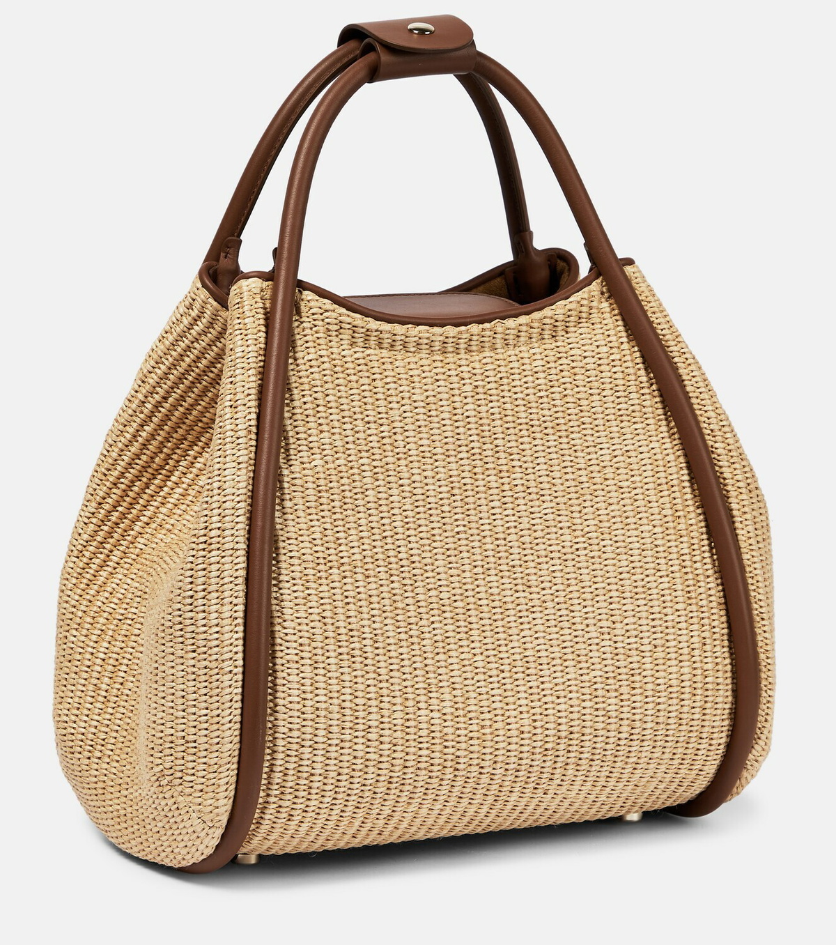 Max Mara - Marine raffia-effect tote bag Max Mara