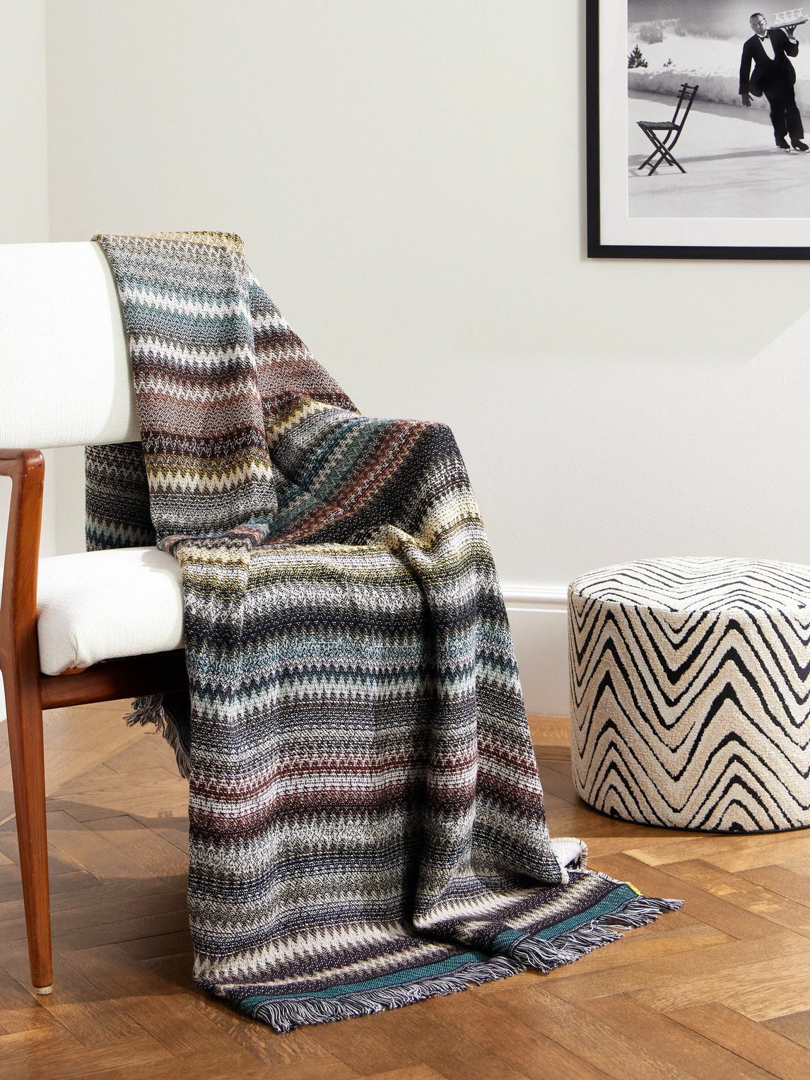Missoni Home - Blur Fringed Jacquard-Knit Wool-Blend Throw