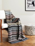 Missoni Home - Blur Fringed Jacquard-Knit Wool-Blend Throw