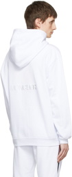 Moncler White Cotton Hoodie