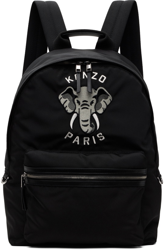 Photo: Kenzo Black Kenzo Paris Logo Backpack