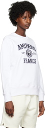 AMI Alexandre Mattiussi White 'Ami Paris France' Sweatshirt