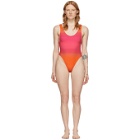 Jacquemus Pink and Orange Le Maillot Camerio One-Piece Swimsuit