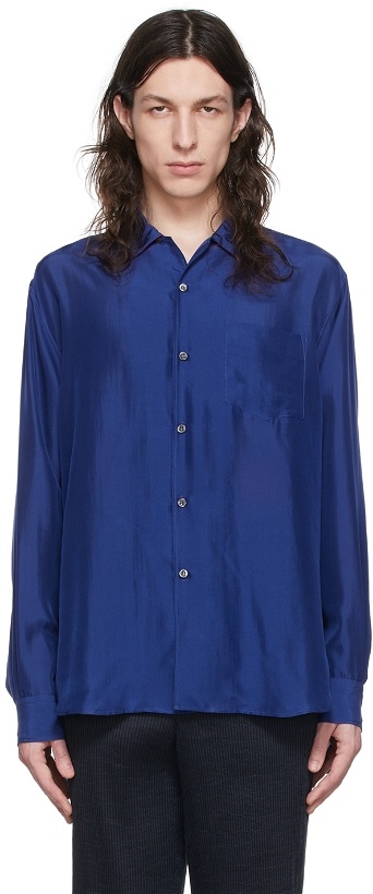 Photo: Giorgio Armani Blue Silk Shirt
