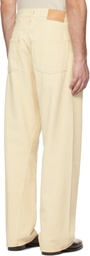 Sunflower Off-White Wide Twist Cord Trousers
