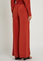 Joseph Rihani Wide-leg Silk Trousers Red